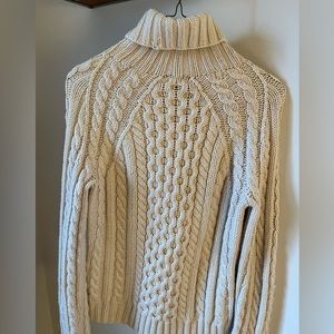J Crew white sweater. Size M
